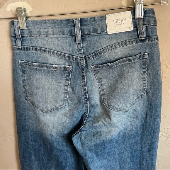 YMI High Rise Ankle Dream Fit Distressed Denim Jeans - Picture 5 of 10